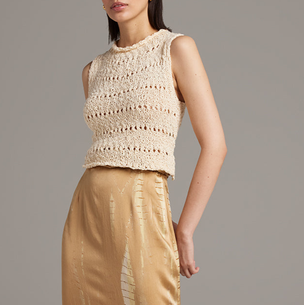 Flammé Knit Crop Top - Sumiye Co