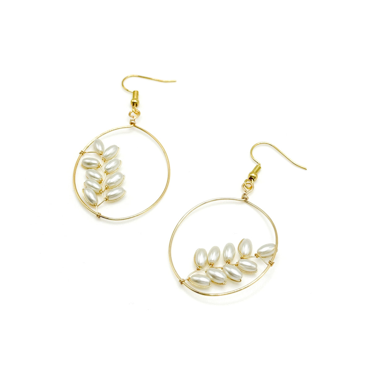 Flourish gold earrings - Sumiye Co