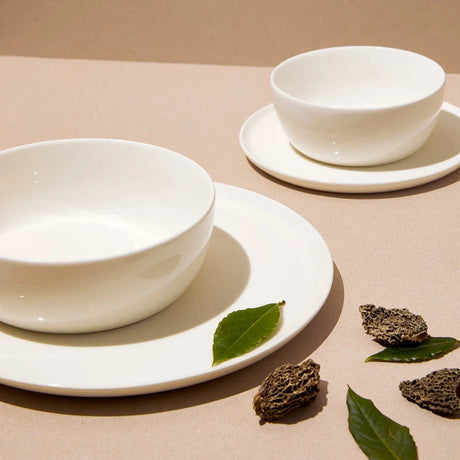 S/4 Slim Dinnerware Set - White - Sumiye Co
