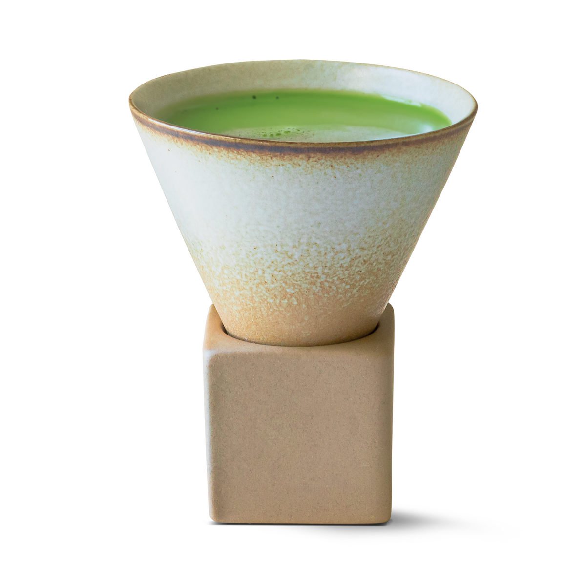 Brown Coffee Mug with Base - 6.8 oz/200ml