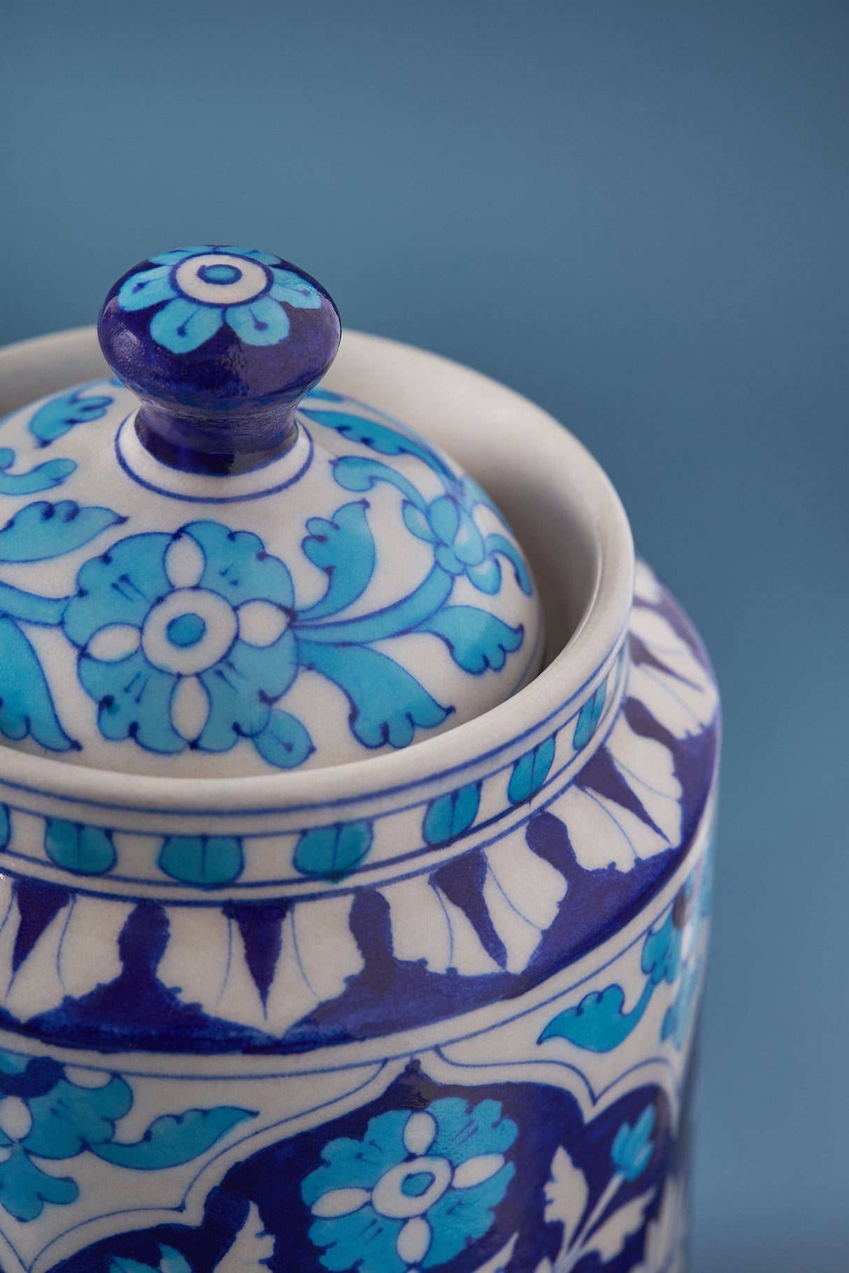 Perveni Ceramic Decorative Kitchen Canister - Sumiye Co