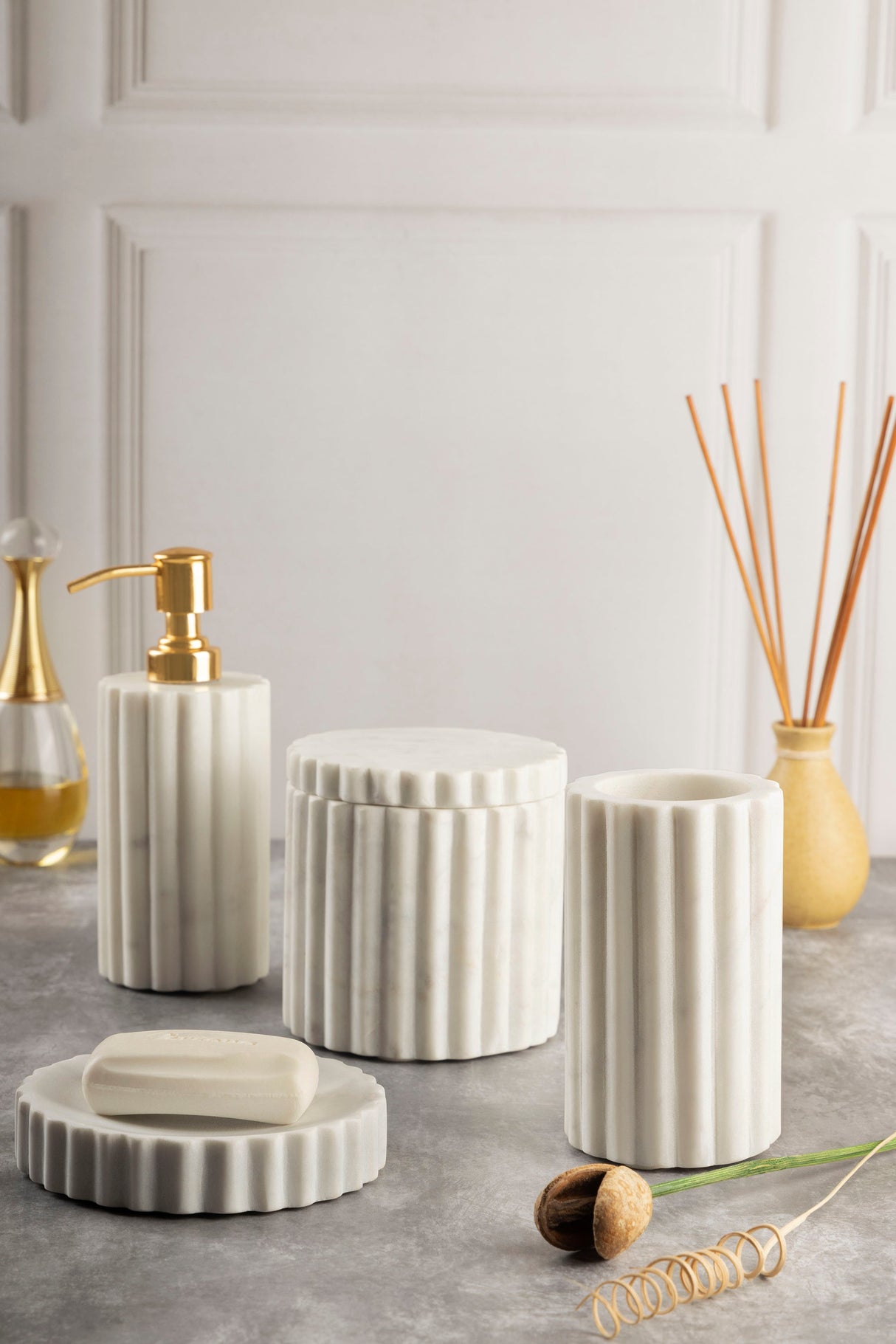 Roksana Bath Accessory Set by GAURI KOHLI - Sumiye Co