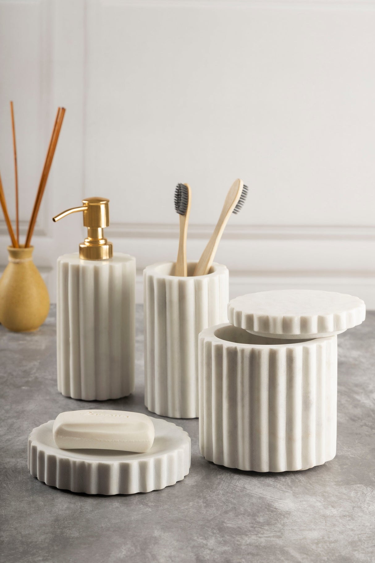 Roksana Bath Accessory Set by GAURI KOHLI - Sumiye Co