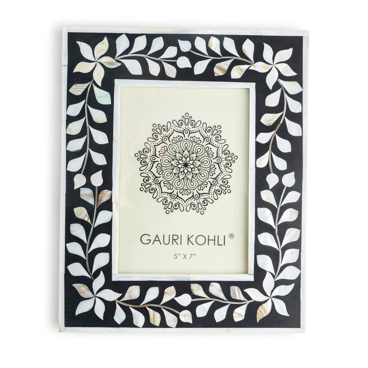 Mother of Pearl Picture Frame - Black 5" x 7" - Sumiye Co