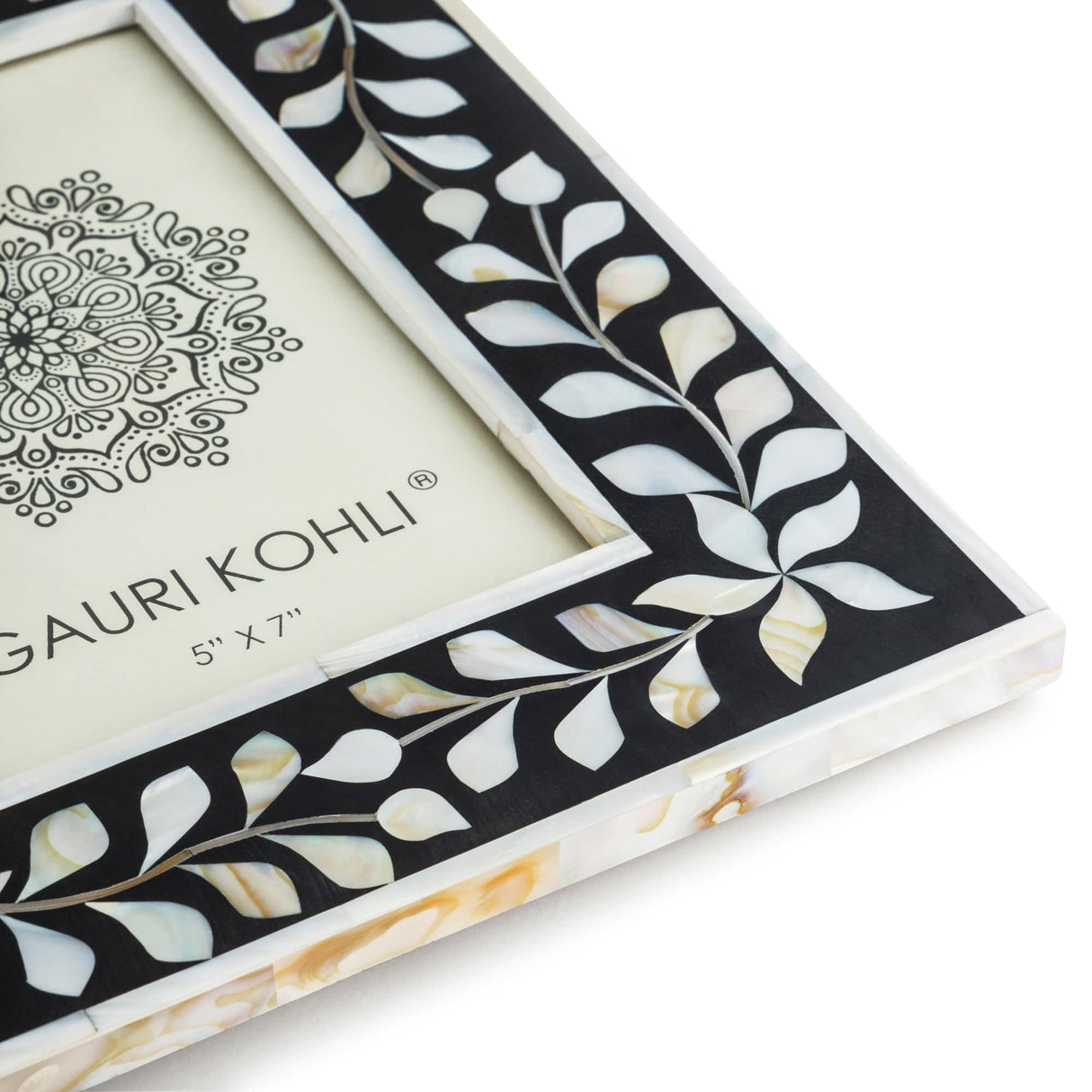 Mother of Pearl Picture Frame - Black 5" x 7" - Sumiye Co