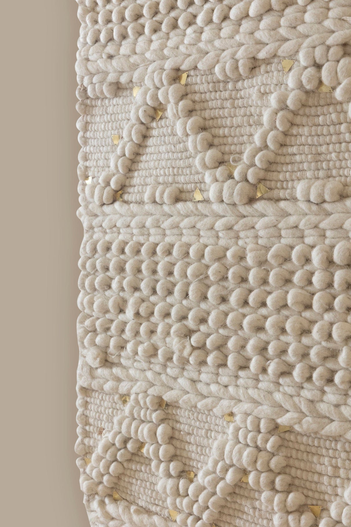Jawani Handwoven Wall Tapestry 30" x 50" - Ivory - Sumiye Co