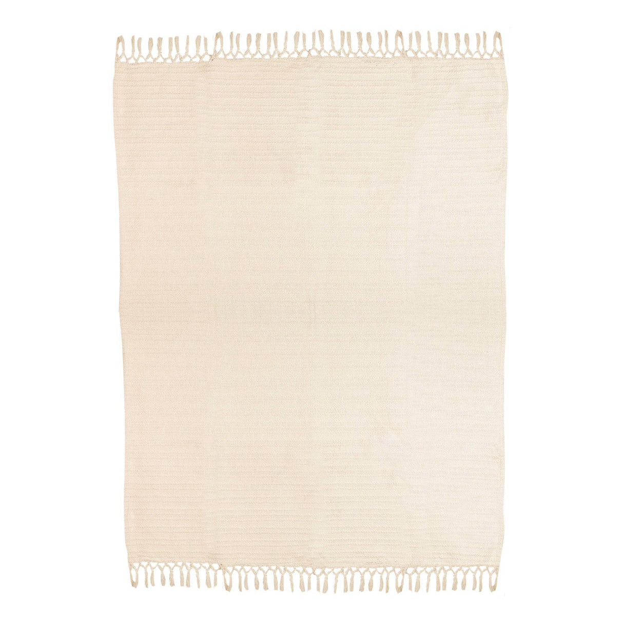 Dorset Throw Blanket 50"W x 60"L - Ivory - Sumiye Co