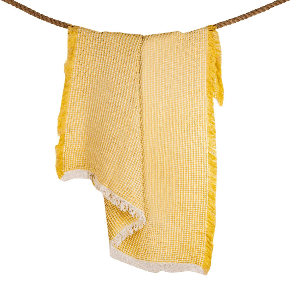 Eros Throw Blanket 50"W x 60"L - Mustard, Apricot Or Avocado - Sumiye Co