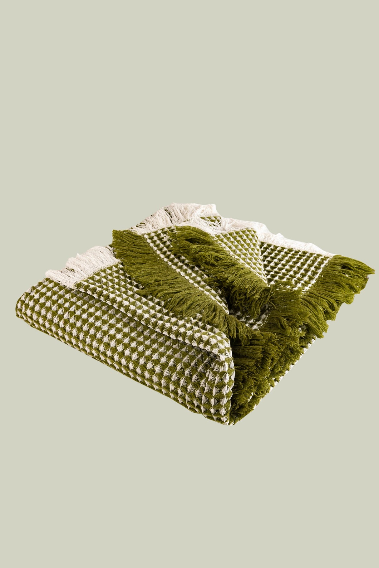 Eros Throw Blanket 50"W x 60"L - Mustard, Apricot Or Avocado - Sumiye Co