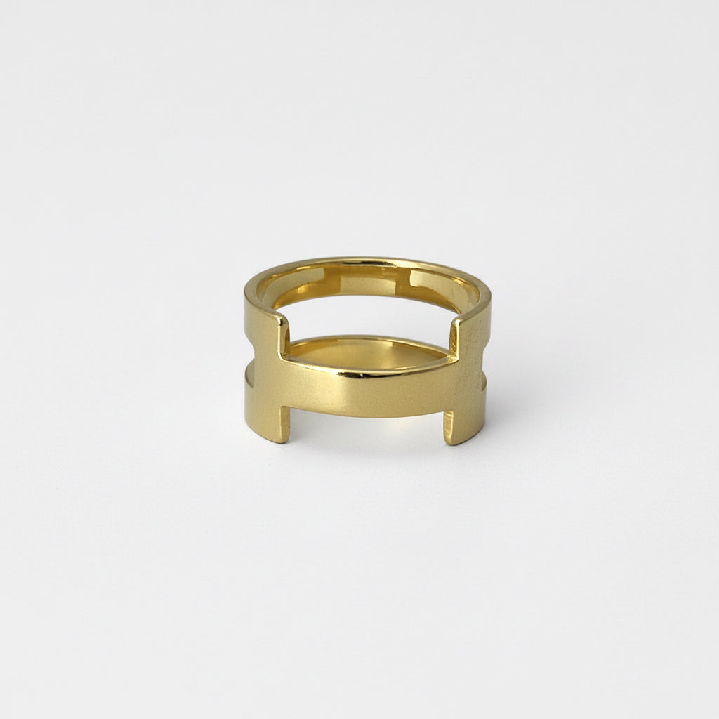 Geo Stripe Bombshell Ring-0
