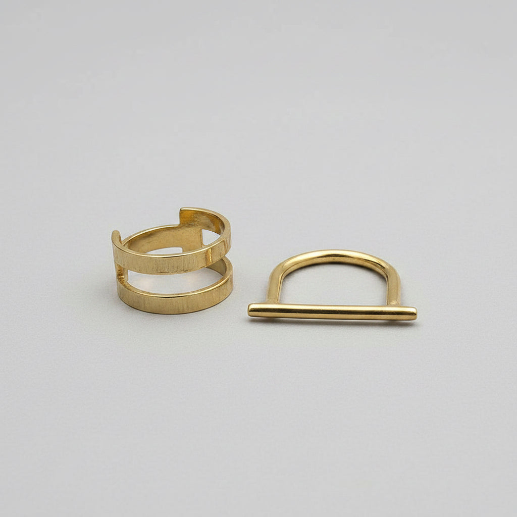 Geo Stripe Bombshell Ring-3