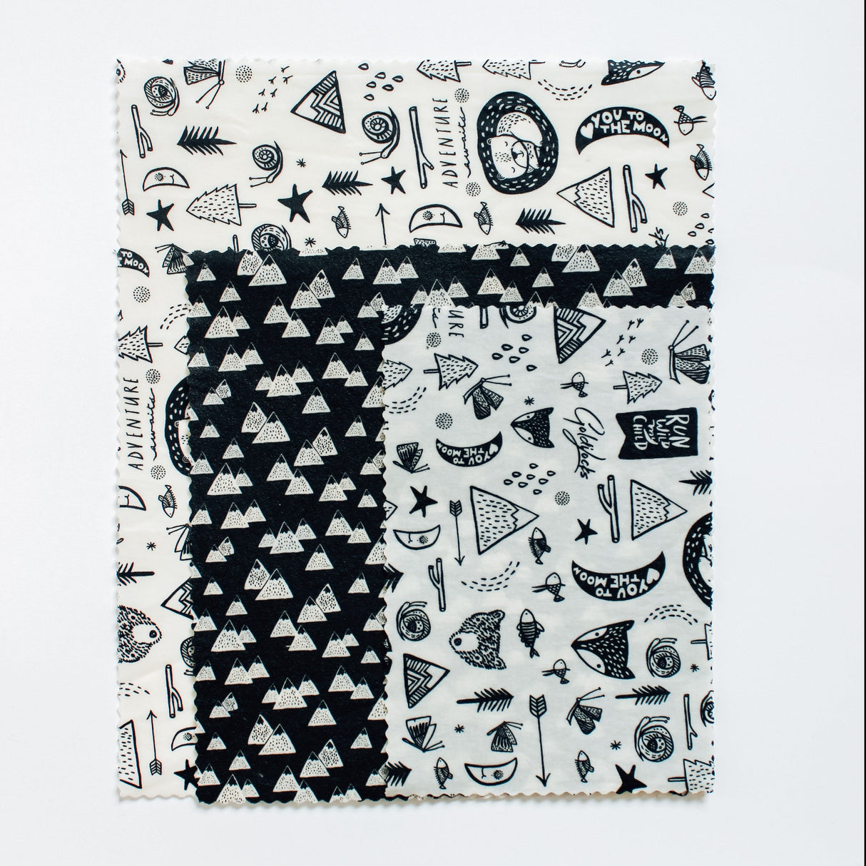 Beeswax Food Wraps: Camping Adventure Set of 3 - Sumiye Co