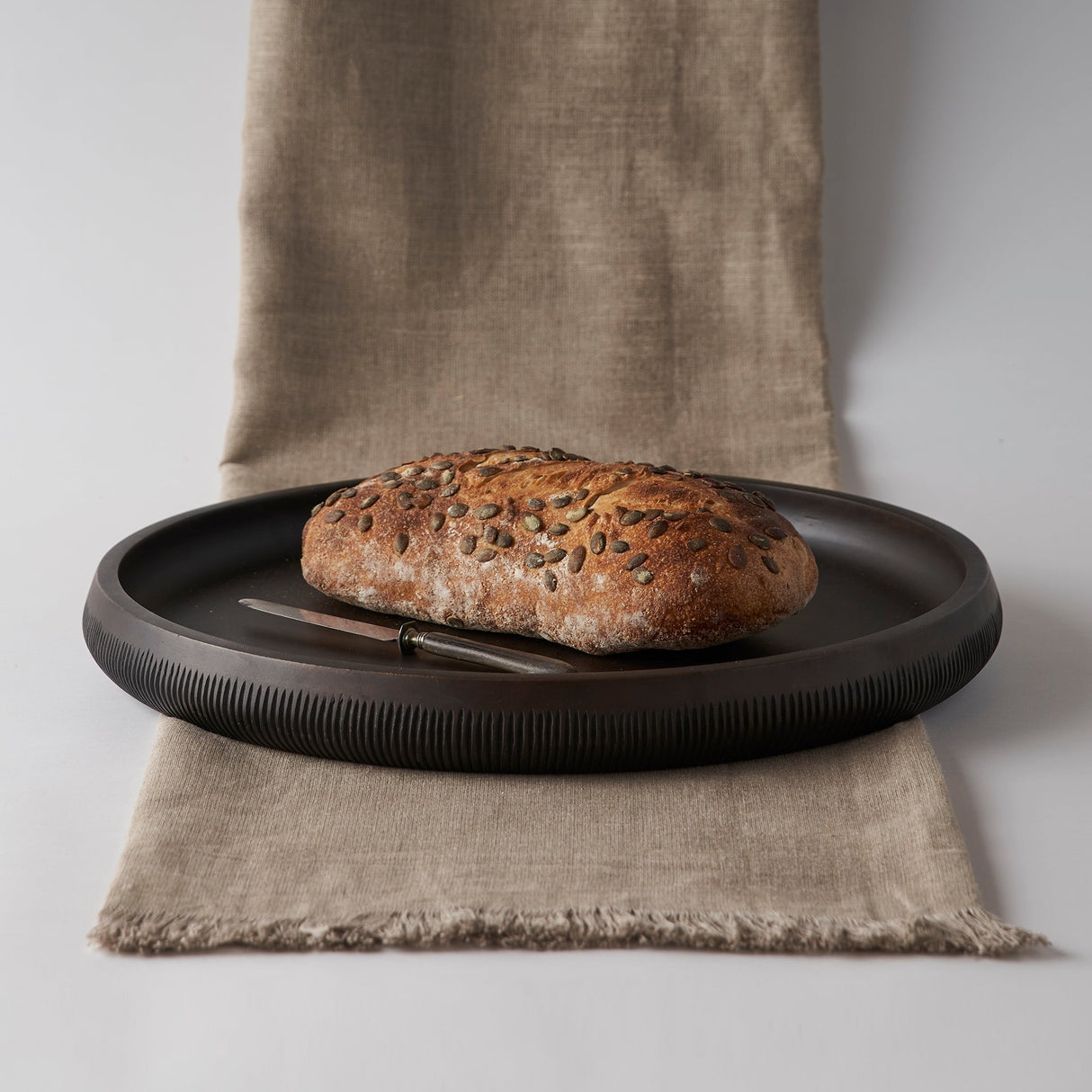 Hand-Carved Mango Wood Large Tray - Sumiye Co