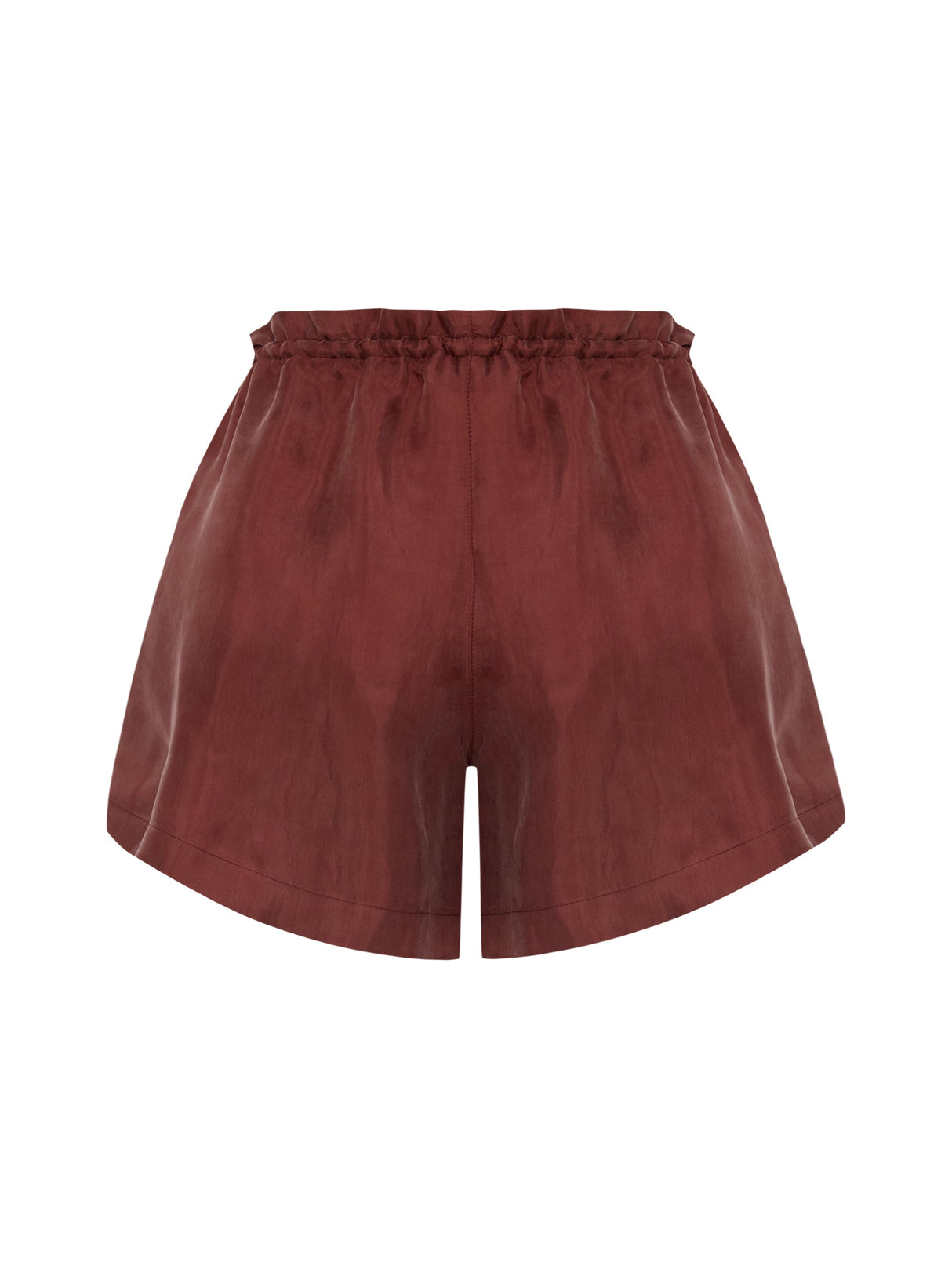 Lucid Flow Tie Shorts - Burgundy - Sumiye Co