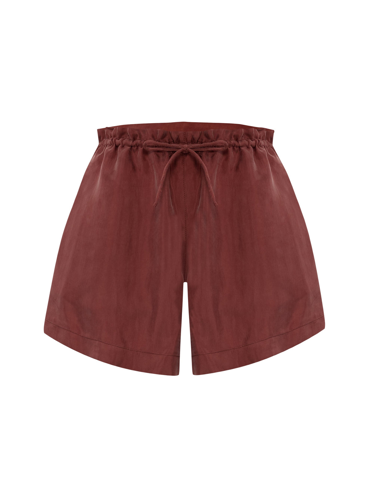 Lucid Flow Tie Shorts - Burgundy - Sumiye Co