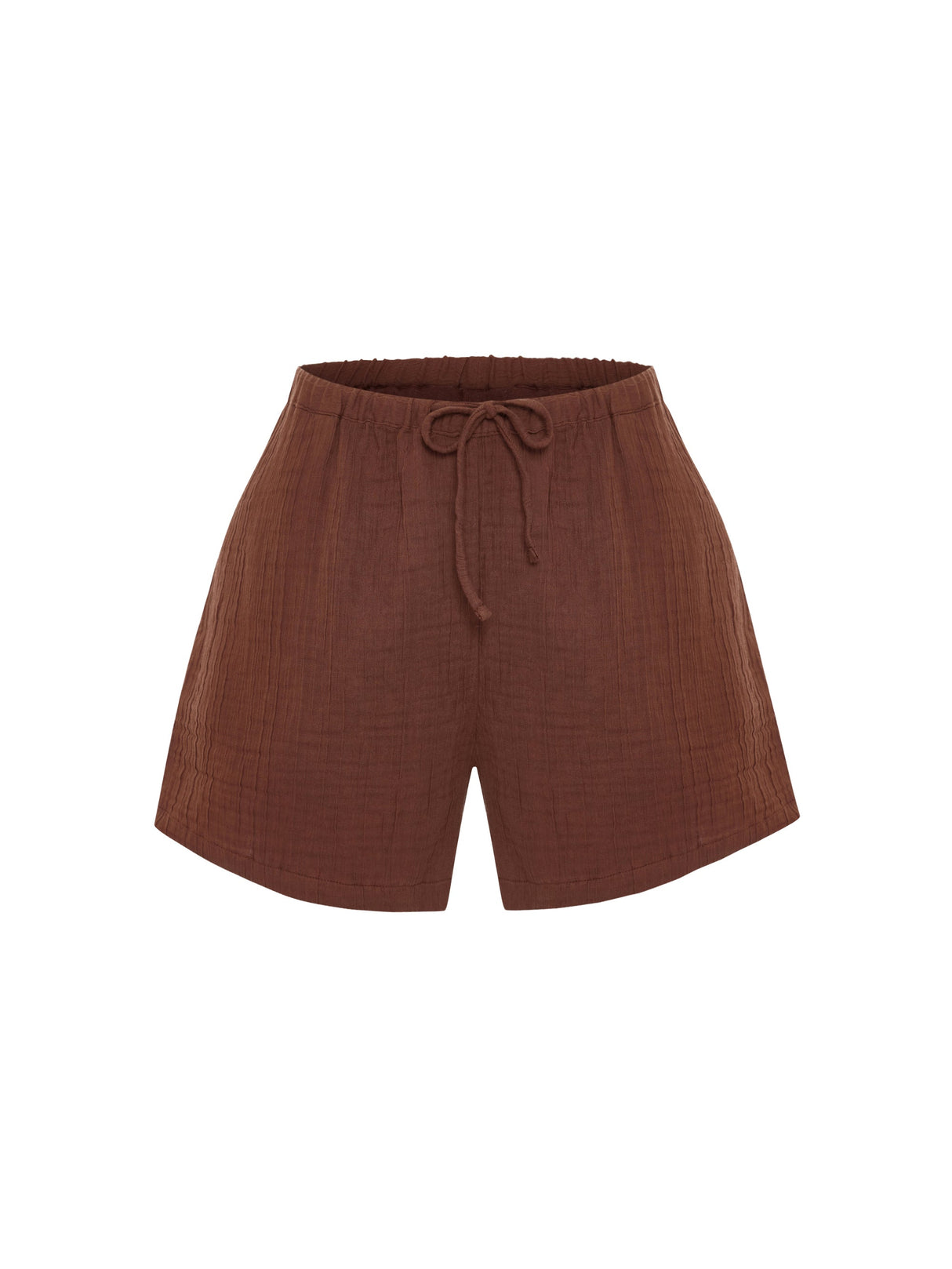 Kaya Drawstring Shorts - Terracotta - Sumiye Co