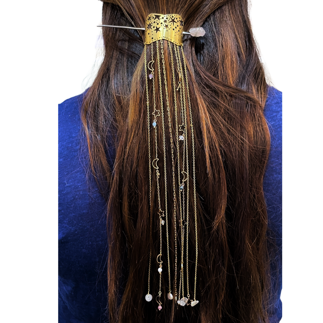 Celestial Dripping Stone Hair Pin by Ariana Ost