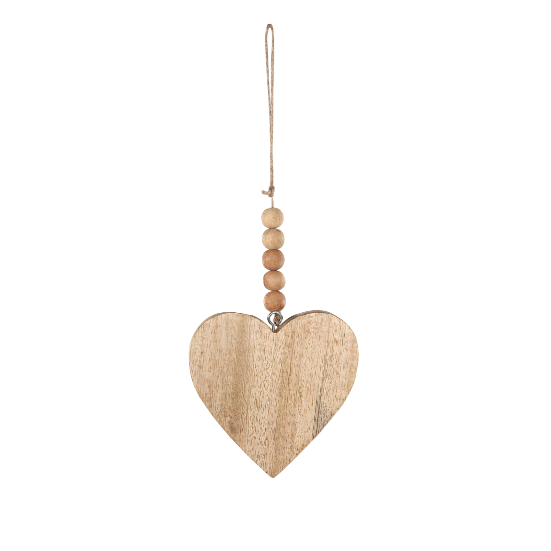 Wooden Charms | Handmade Heart - 11 in (Set of 3) - Sumiye Co