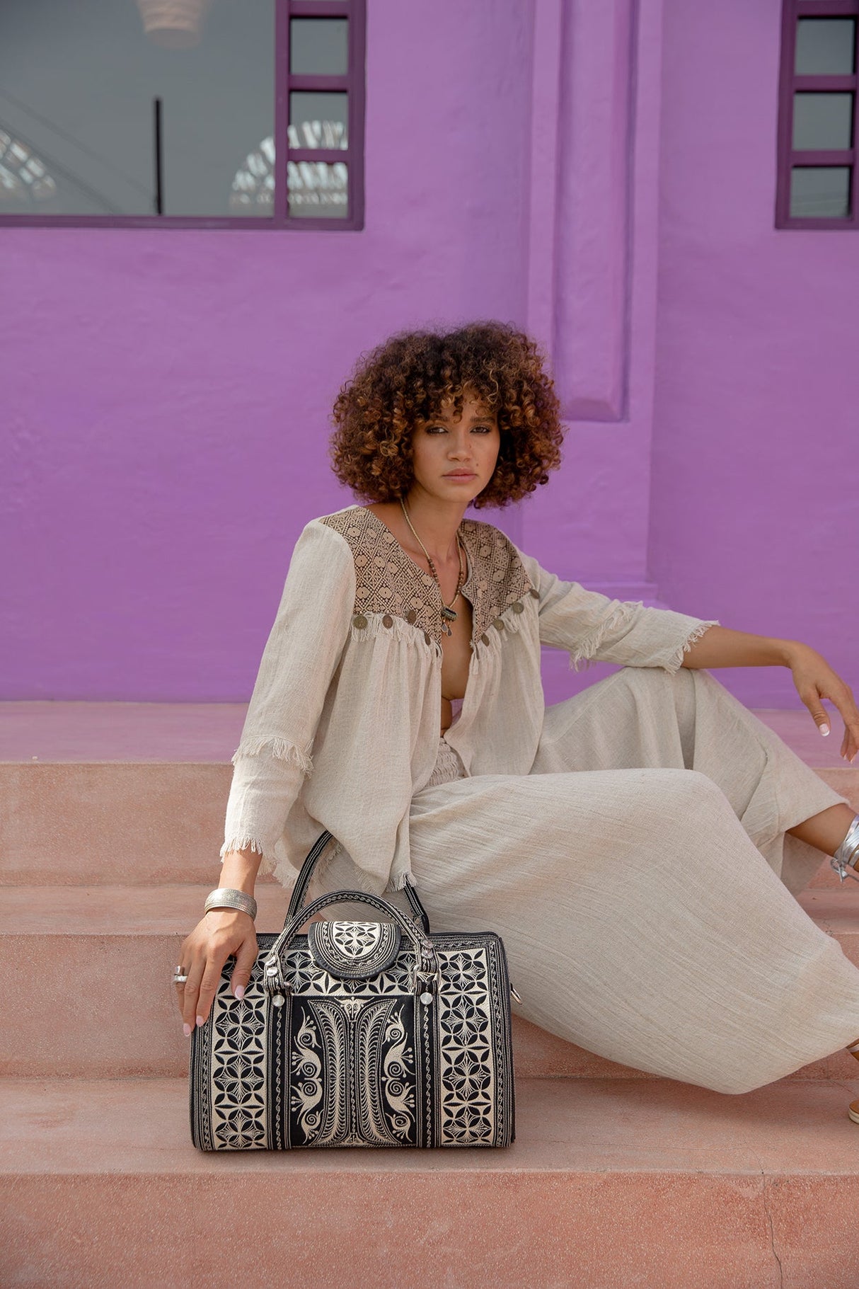 Hitam Mini Weekender Bag by Banda Bags - Sumiye Co