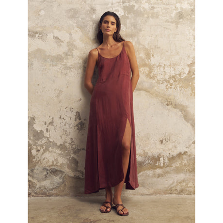 Lucid Midnight Maxi Dress - Burgundy - Sumiye Co