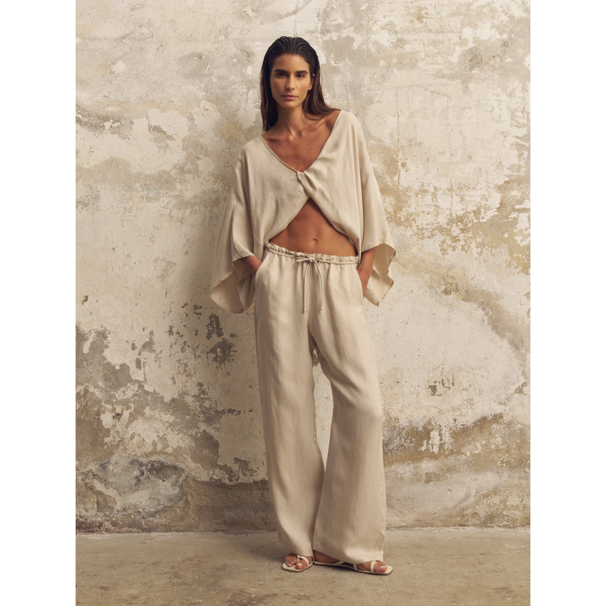 Lucid Knot Top - Sand - Sumiye Co