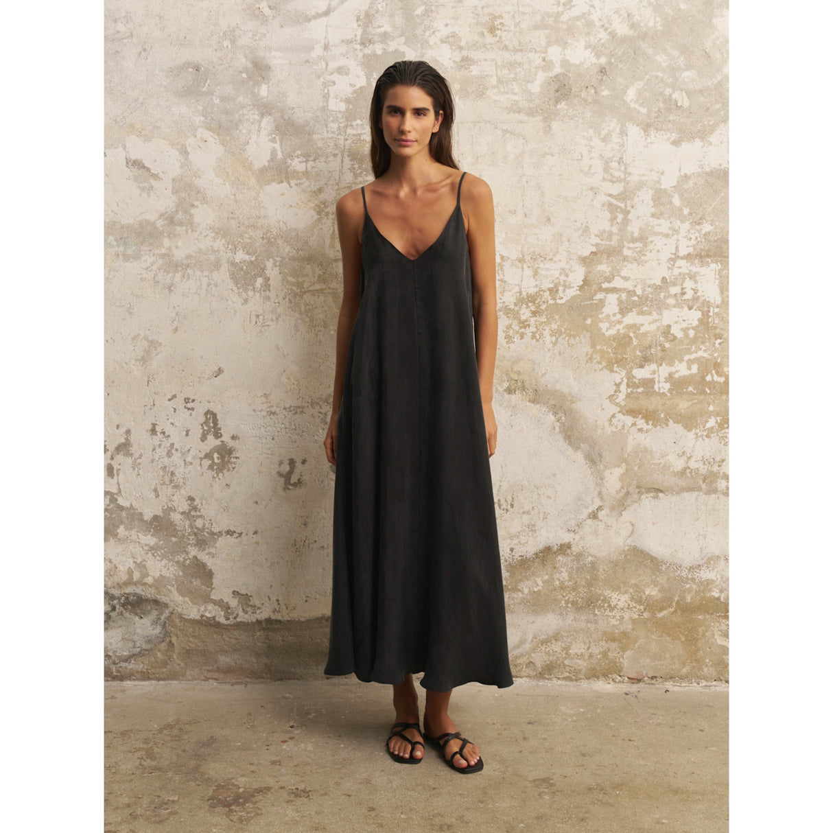 Lucid Flow Maxi Dress - Black - Sumiye Co
