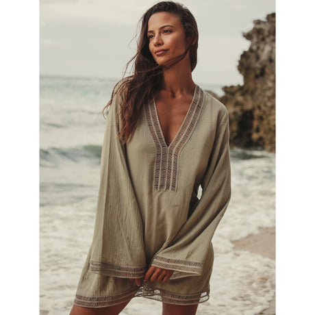 Positano Dress - Khaki Green - Sumiye Co