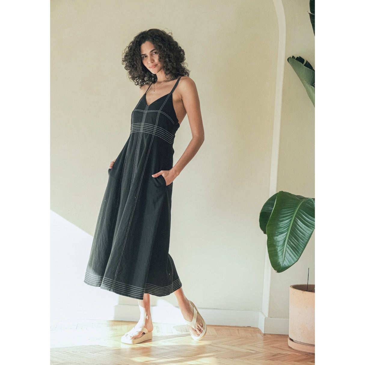 Eva Maxi Dress - Black - Sumiye Co