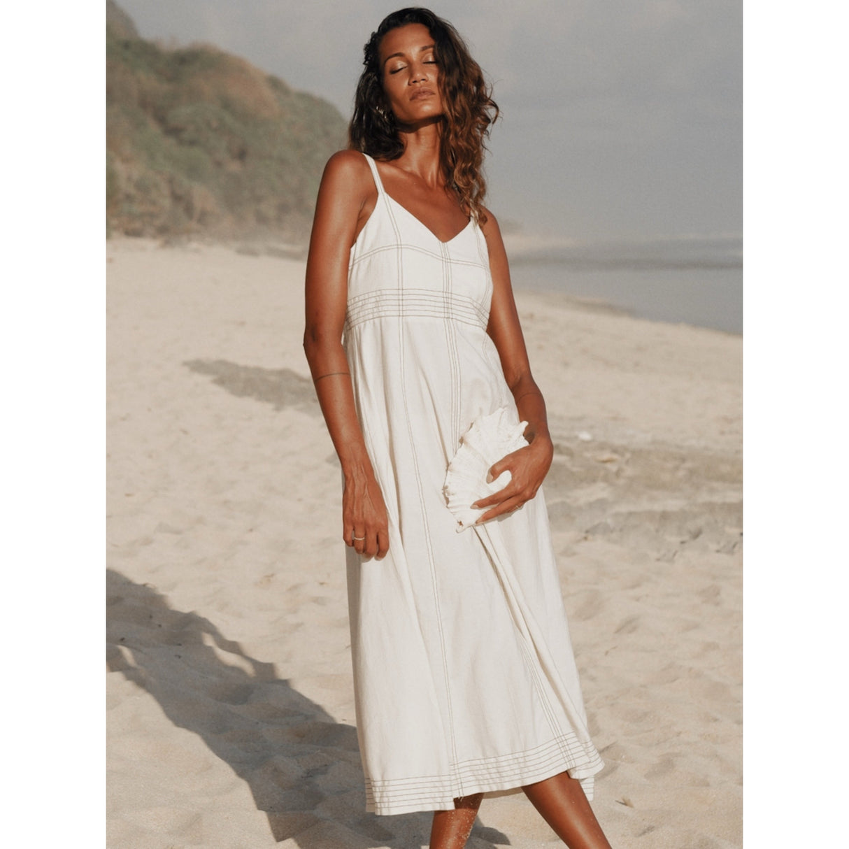 Eva Maxi Dress - Natural - Sumiye Co