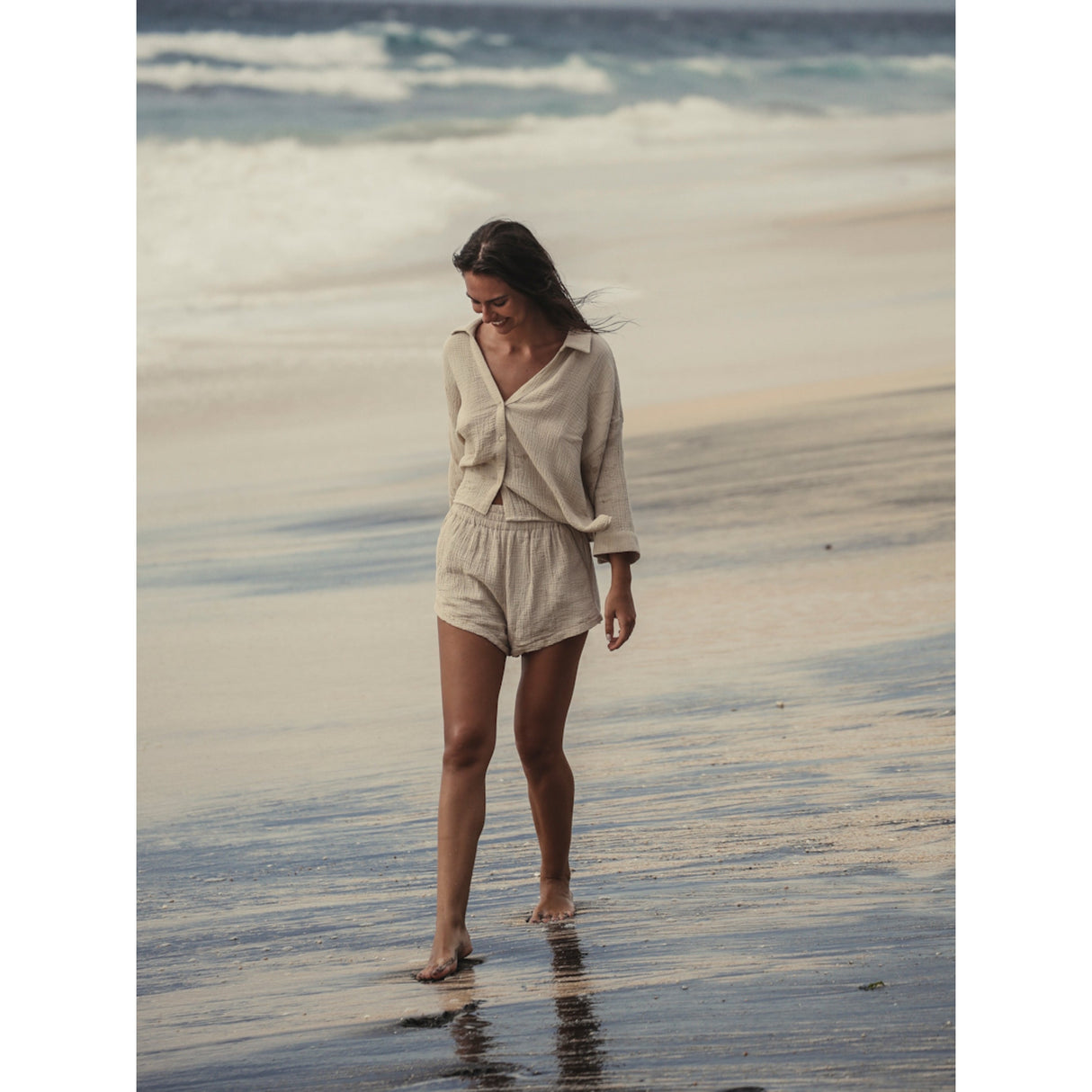 Echo Mini Shirt - Oatmeal - Sumiye Co