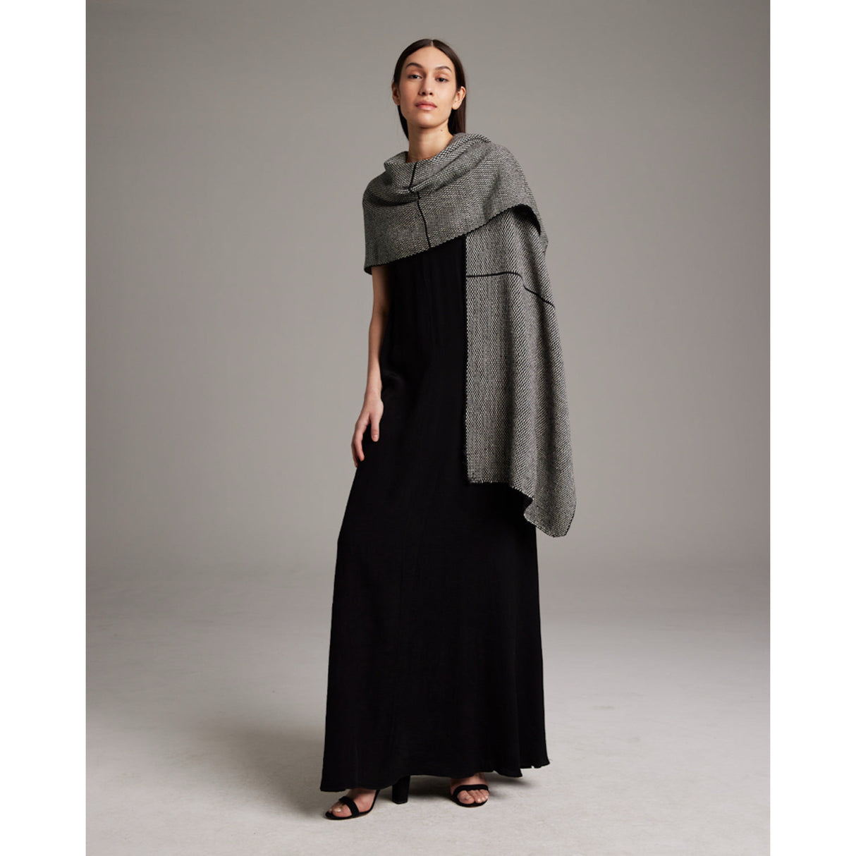 Lineas Shawl in Baby Alpaca - Sumiye Co