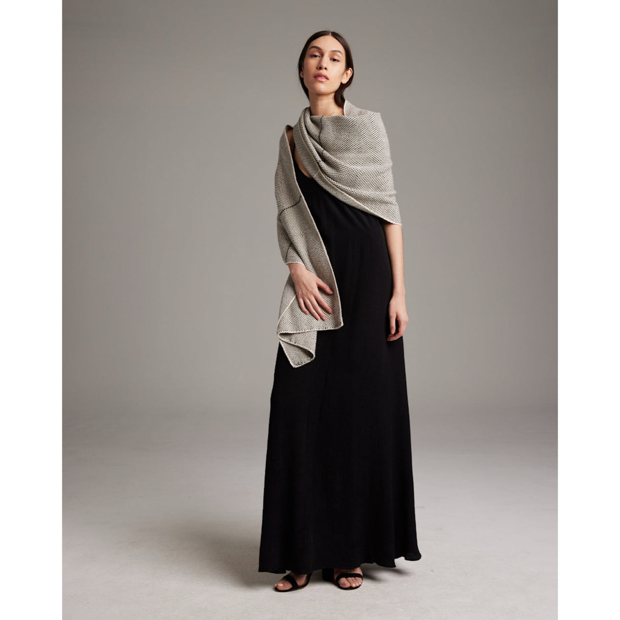 Lineas Shawl in Baby Alpaca - Sumiye Co