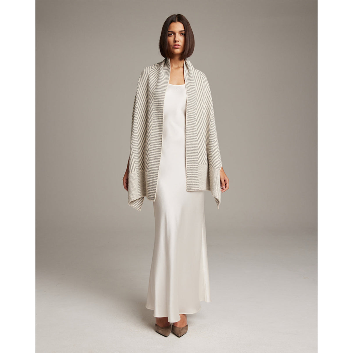 Chevron Shawl in Baby Alpaca - Sumiye Co