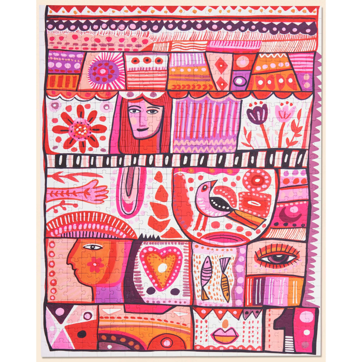 Patchwork of Happiness 500 Piece Puzzle | Artist Himadri Pachori - Sumiye Co