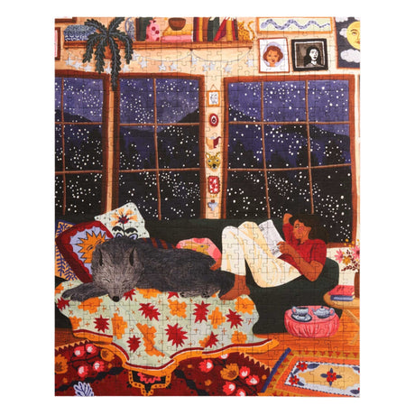 The Wolf and I 500 Piece Puzzle | Artist Angela Mckay - Sumiye Co