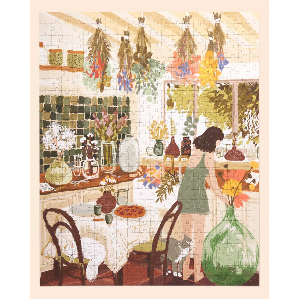 Home Flowering 500 Piece Puzzle | Artist Lida Ziruffo - Sumiye Co