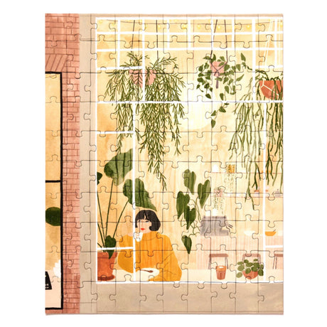 Sunday Coffee 100 Piece Puzzle | Artist Rachel Victoria Hillis - Sumiye Co