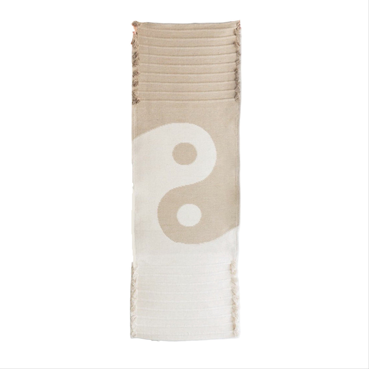 Yin-Yang Clay Yoga Rug Mat - Naturally Dyed Organic Cotton - Sumiye Co