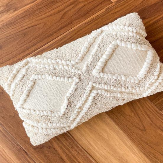 20" x 12" Ember Shaggy Throw Pillow Cover - Sumiye Co