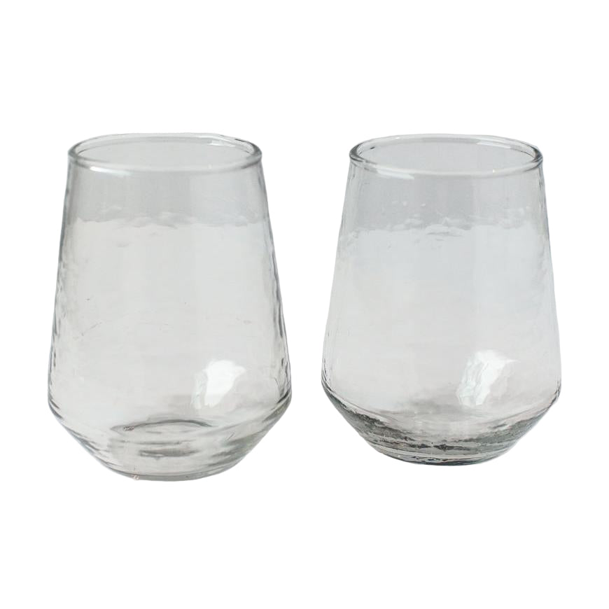 Glass Water Tumbler - Clear - Set of 4 - Sumiye Co