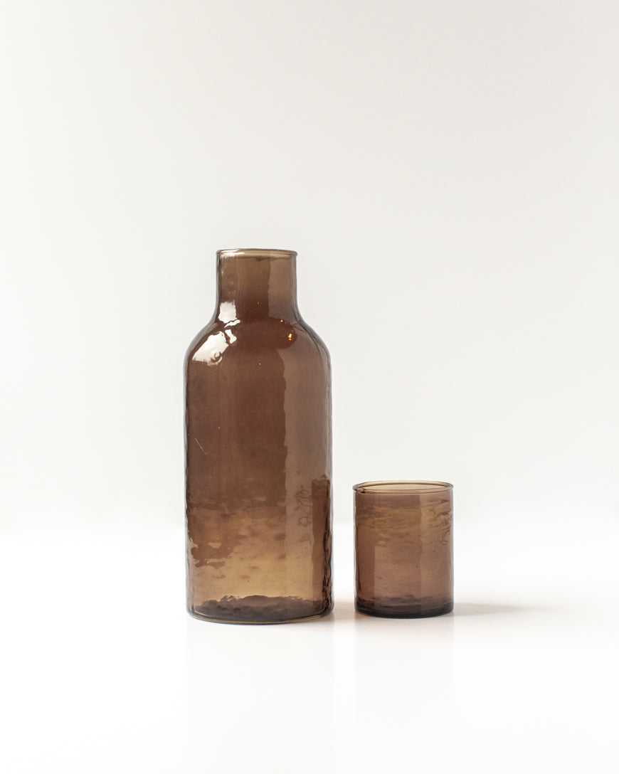Glass Carafe & Drinking Glass - Smoke - Sumiye Co