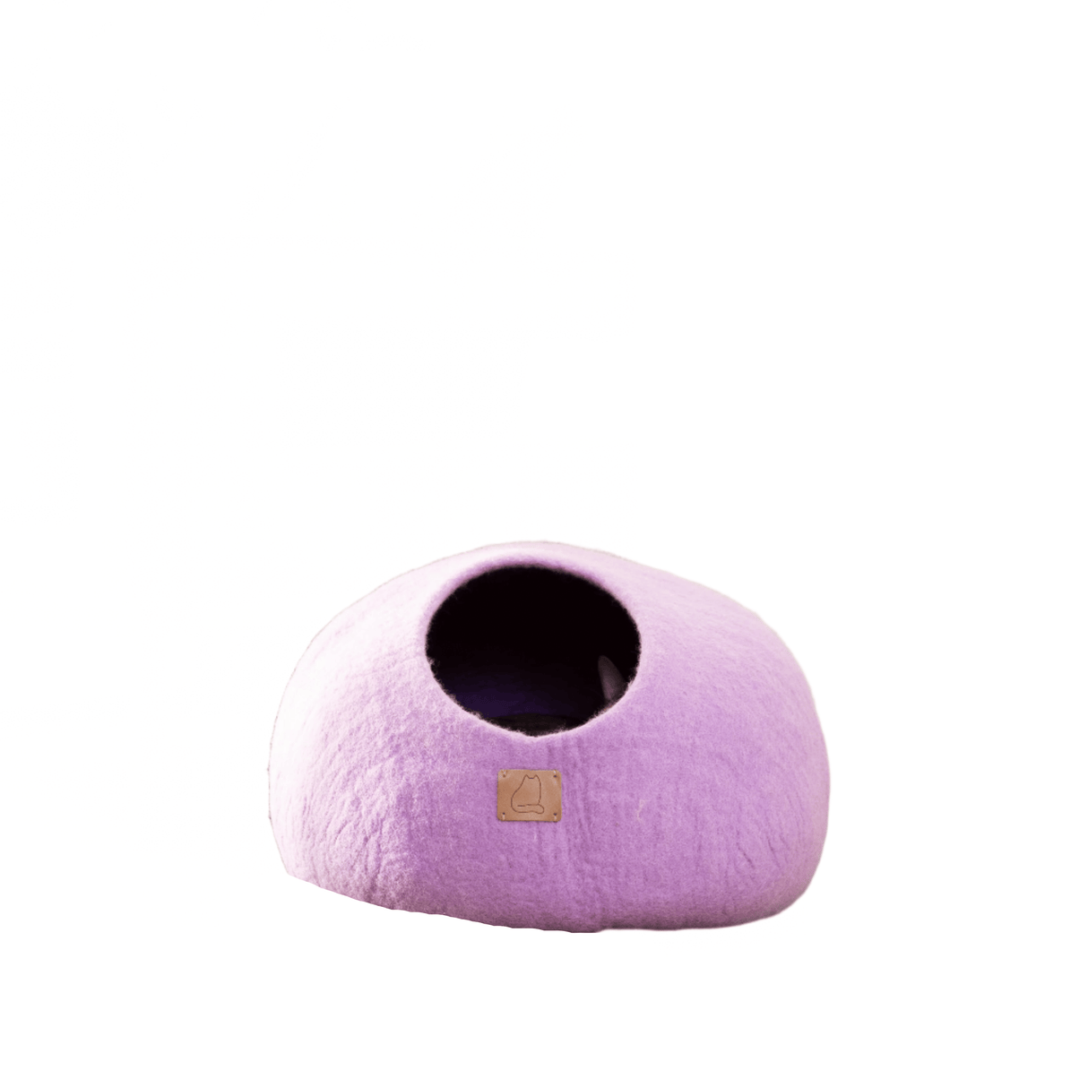 Premium Felted Wool Cat Cave Bed - Lilac Purple - Sumiye Co