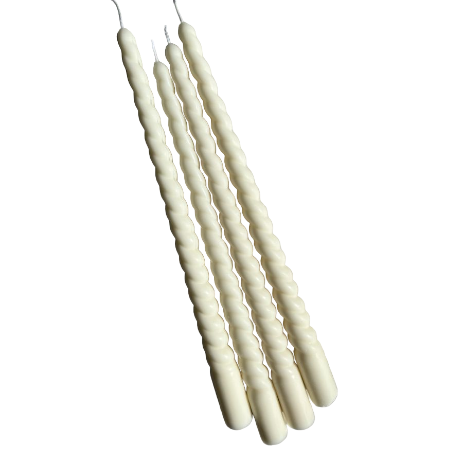 Spiral Taper Candles Set of 2 - 100% Soy wax - Sumiye Co
