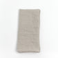 Stone Washed Linen Napkins, Flax - set of 4