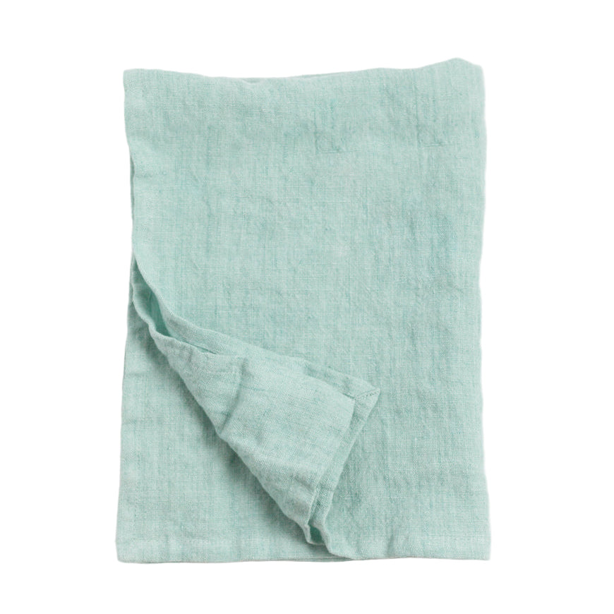 Stone Washed Linen Tea Towel - Ocean Spray - Sumiye Co