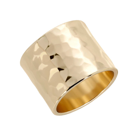 Hammered Wide Ring - Sumiye Co