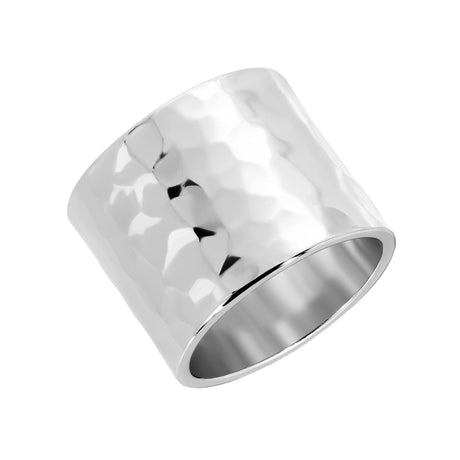 Hammered Wide Ring - Sumiye Co