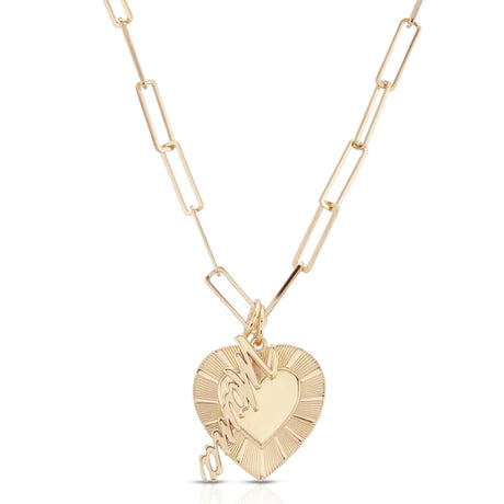 Charli Mama Heart Charm Necklace - Sumiye Co