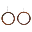 Wood Hoop Earrings - Sumiye Co