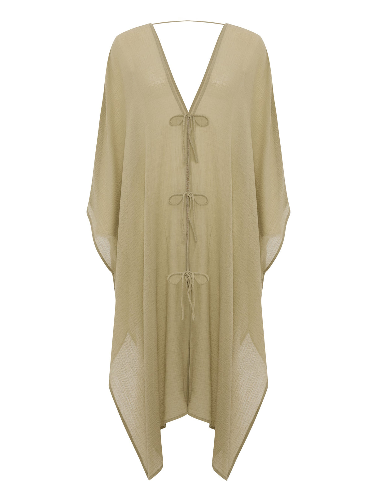 Bodrum Ties Kaftan - Khaki Green - Sumiye Co